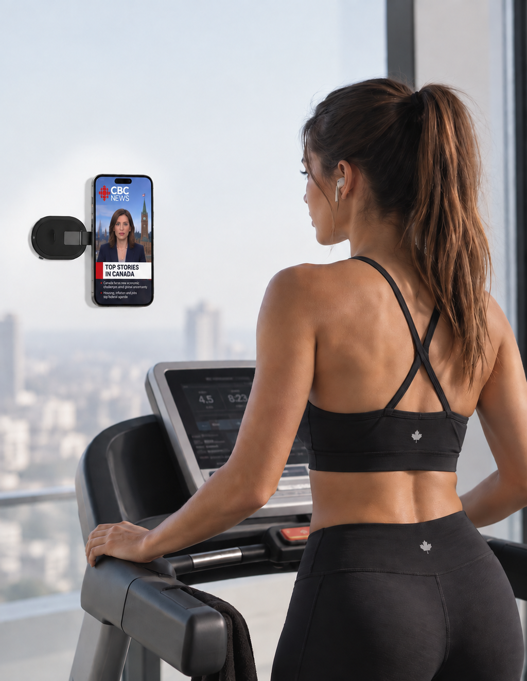 Magnetic Suction Cup Phone Mount — 360° Rotation, Folds Flat